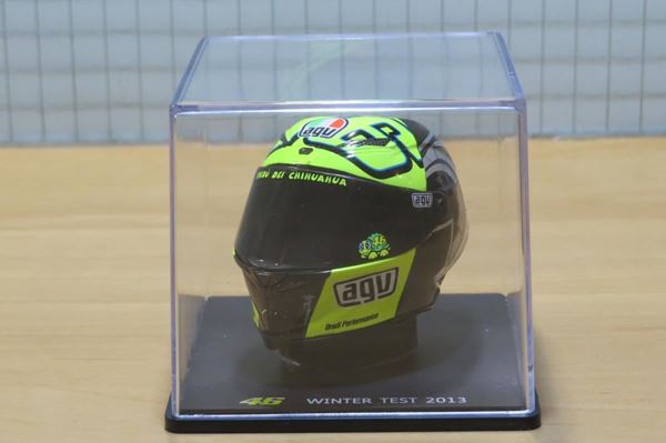 Picture of Valentino Rossi  AGV  helmet 2013 test Sepang 1:5