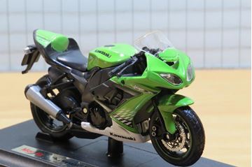 Afbeelding van Kawasaki ZX-10R 1:18 groen/wit Maisto