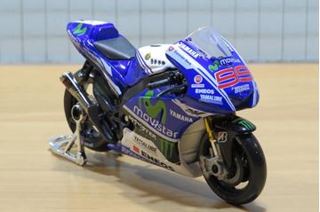 Afbeelding van Jorge Lorenzo Yamaha YZR-M1 Movistar 2014 1:18 MotoGP Monster 31586