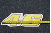 Picture of Valentino Rossi Sticker 46 yellow 22 cm