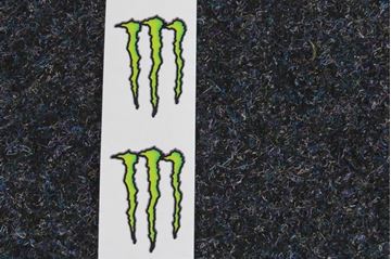 Afbeelding van foil sticker set vizier Monster Energy 4 x 2,8 cm