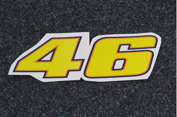Afbeelding van Valentino Rossi Sticker 46 yellow 22 cm