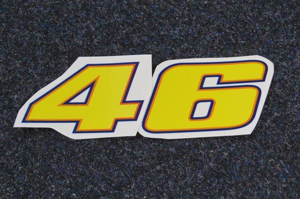 Picture of Valentino Rossi Sticker 46 yellow 22 cm