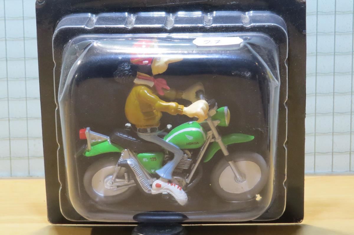 Figurine Joe Bar Team – Chris Crambler Sur Moto Honda 125 SL – Échelle 1/18 – Résine – Vents D'Ouest