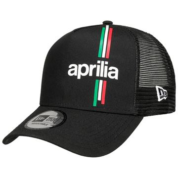 Afbeelding van Aprilia flawless print trucker cap pet 60435561 new era