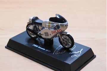 Afbeelding van Ducati 750 Imola Paul Smart replica 1:32 gesigneerd