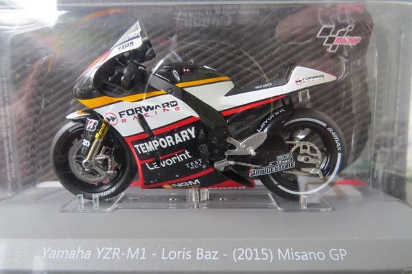 Picture of Loris Baz Yamaha YZR-M1 Misano 2015 1:18 diecast