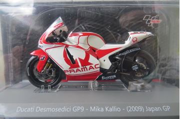 Afbeelding van Mika Kallio Pramac Ducati Desmosedici 2009 1:18 diecast