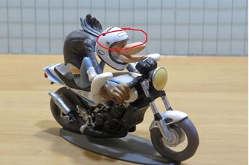 Afbeelding van Joe Bar Djamel Egaze Yamaha 350 RDLC 1:18 JB119 vizier
