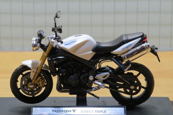 Picture of Triumph Street Triple 1:18 welly wit