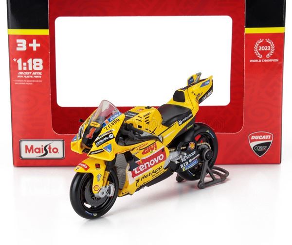 Picture of Francesco Bagnaia Ducati Lenovo Desmosedici Misano Italy 2023 1:18 maisto 36396