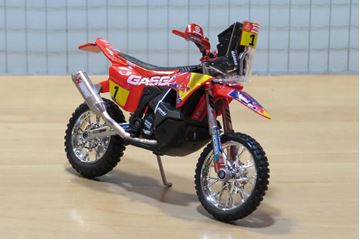 Afbeelding van Sam Sunderland GASGAS RX450 Dakar Rally Red Bull 1:18  #1 Bburago