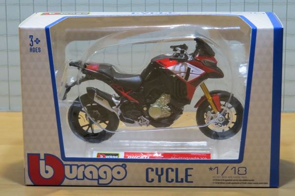 Picture of Ducati Multistrada V4 2022 red 1:18 Bburago