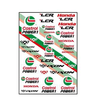 Afbeelding van LCR Honda Castrol large stickerset
