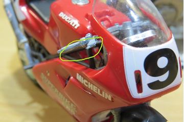 Afbeelding van Giancarlo Falappa Ducati 888 1992 1:16 breuk