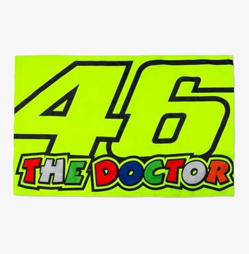 Afbeelding van Valentino Rossi 2026 the doctor fluor vlag flag VRUFG570928 ,140 x 90 cm.