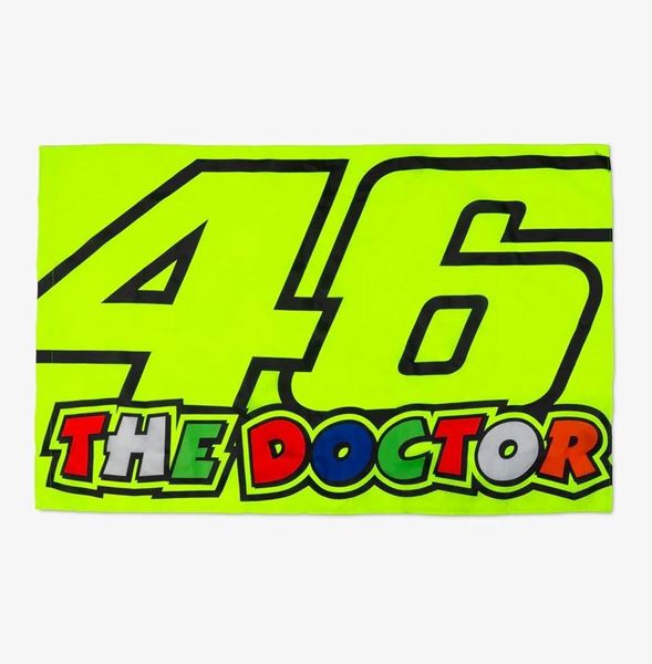 Picture of Valentino Rossi 2026 the doctor fluor vlag flag VRUFG570928 ,140 x 90 cm.