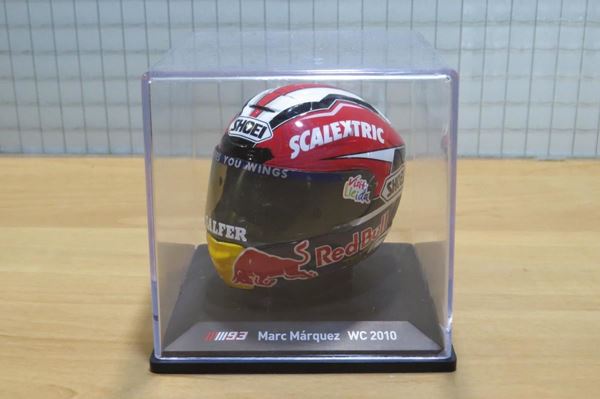 Picture of Marc Marquez Moto 3 Shoei helmet 2010 1:5