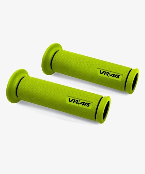 Picture of VR46 racing team handgrepen Barracuda grips yellow LTUSR493528