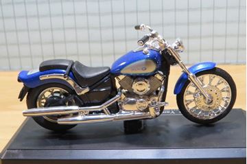 Afbeelding van Yamaha XVS650 Dragstar blue 1:18 majorette