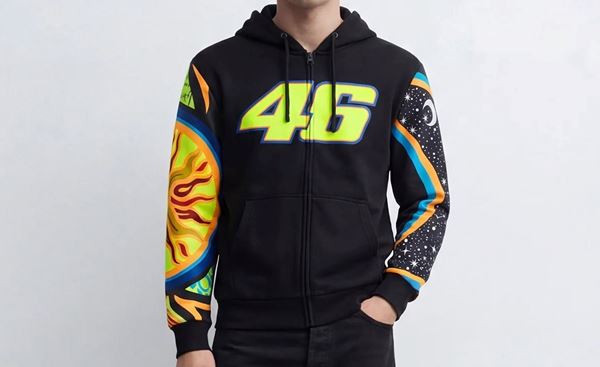 Picture of Valentino Rossi 2026 heritage sun moon hoodie VRMFL564304