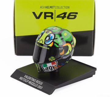 Afbeelding van Valentino Rossi  AGV helmet MotoGP Mugello 2013 1:10 315130096