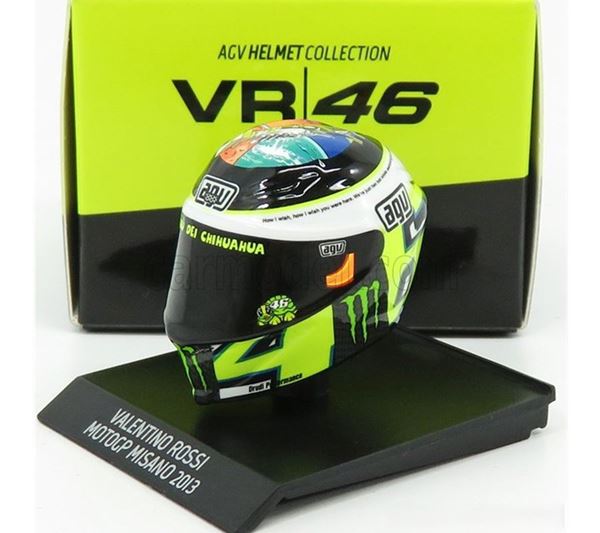 Picture of Valentino Rossi  AGV helmet 2013 Misano 1:10 315130056